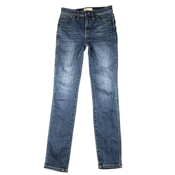 Madewell Jeans Womens 26 Blue 10 Inch High Rise Skinny Stretch Denim G7391 SP20 - Picture 1 of 12